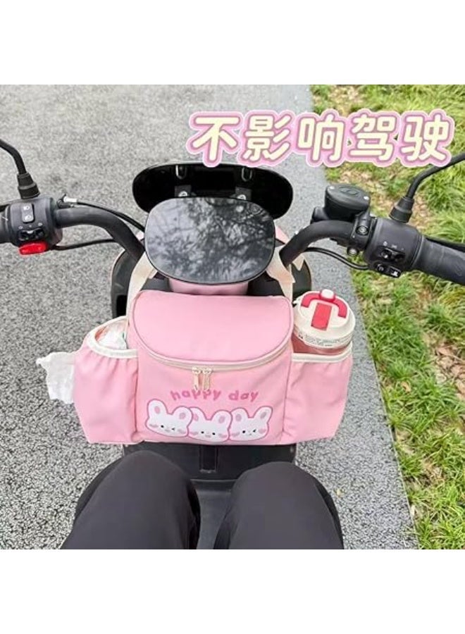 UShop U-Shop Cartoon Bear Stroller Organizer and Storage Bag, Large Capacity Multi-Pocket Hanging Bag for Girls and Women - Image 3